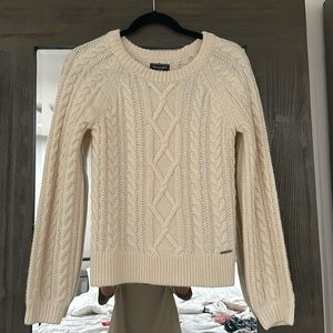 cable knit sweater